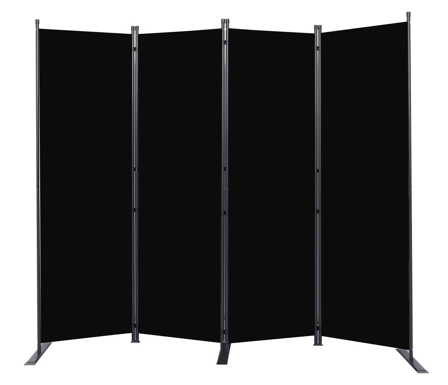 HOMSCREENER room divider front view shows a sturdy 6ft frame for easy space separation.
