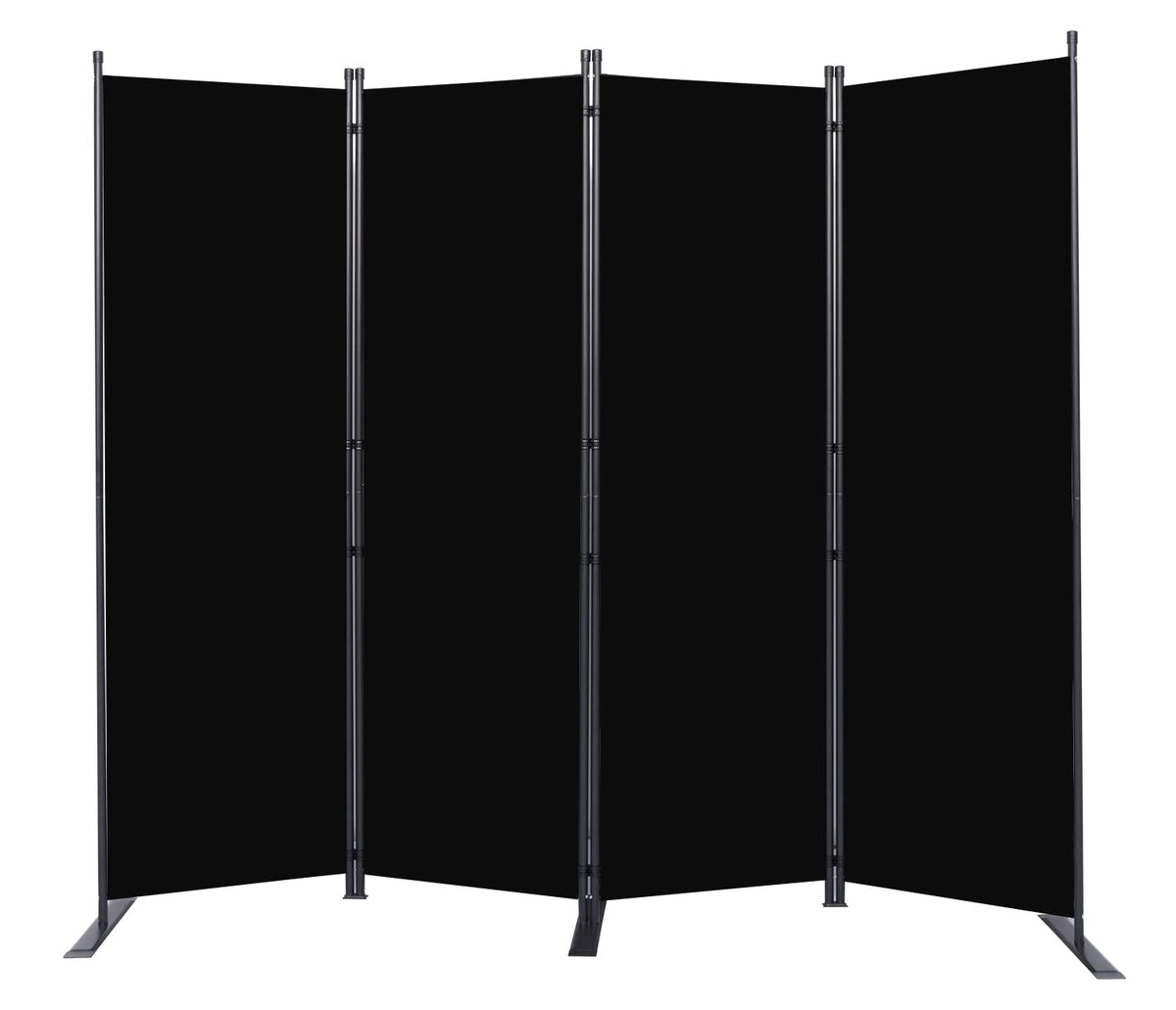 HOMSCREENER room divider front view shows a sturdy 6ft frame for easy space separation.