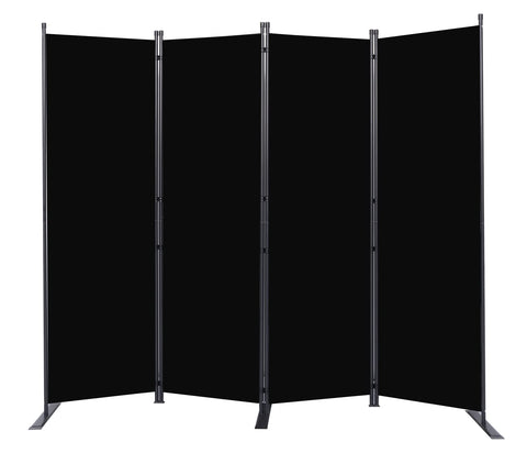 HOMSCREENER room divider front view shows a sturdy 6ft frame for easy space separation.