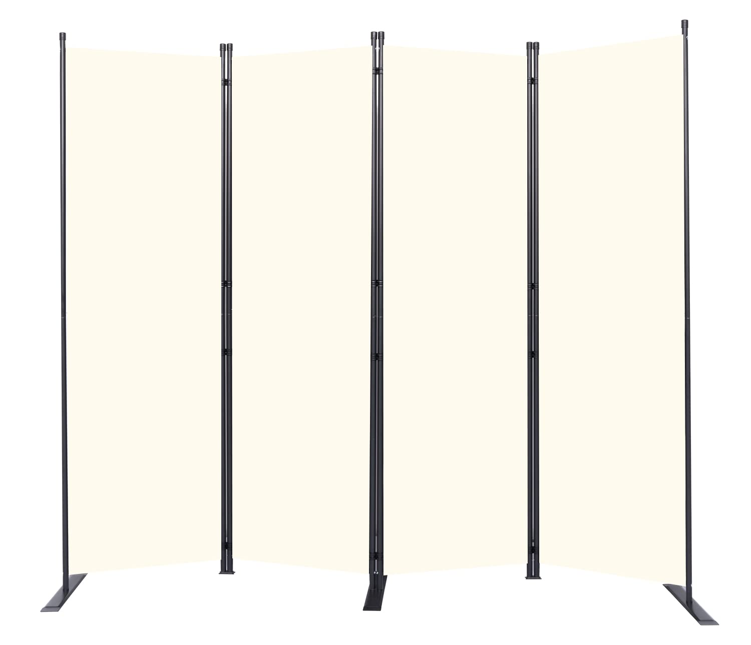 HOMSCREENER room divider with stable steel frame for lasting privacy.