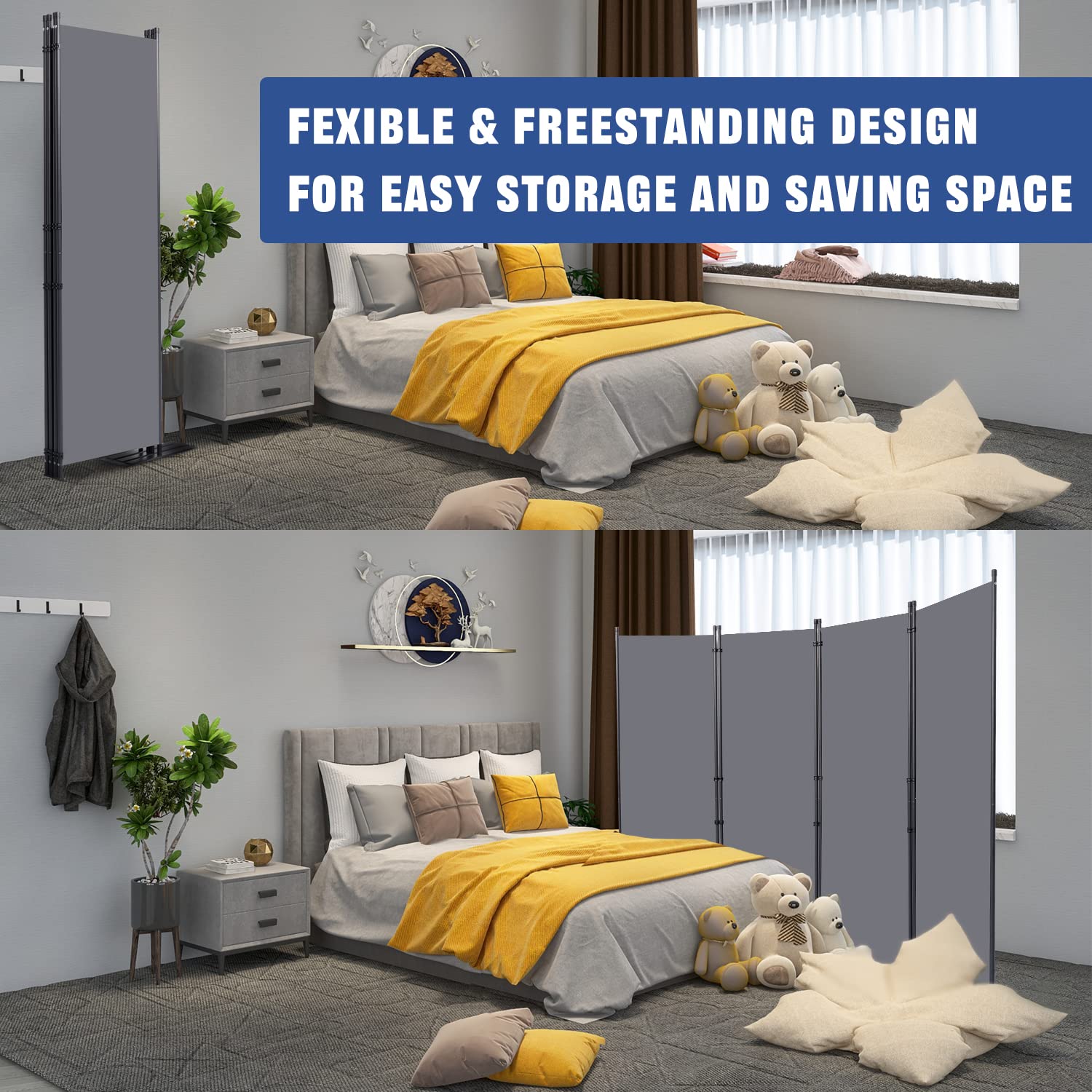 HOMSCREENER wide feet pads enhance stability on uneven floors