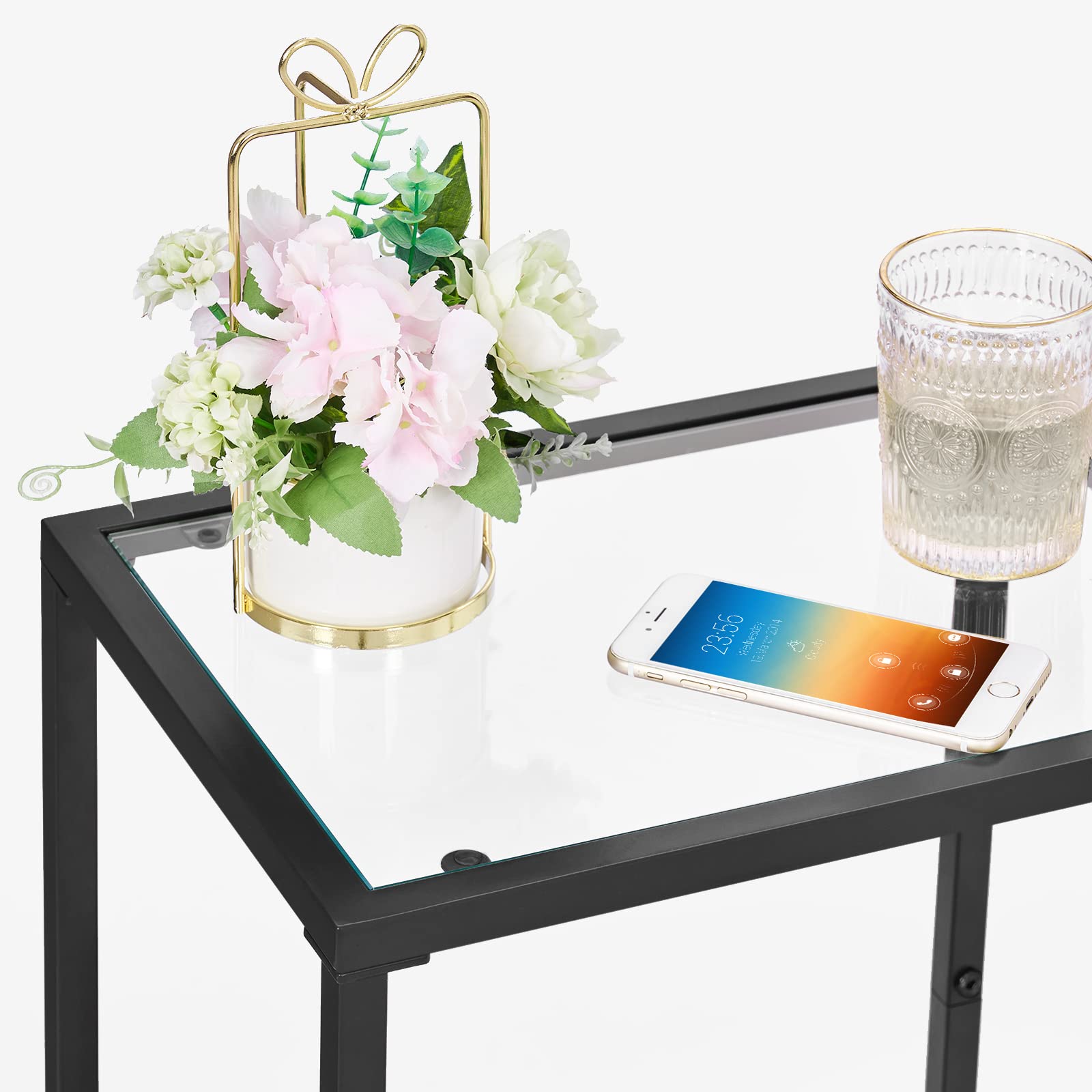 HOMSHO durable tempered glass and metal frame withstand daily use.