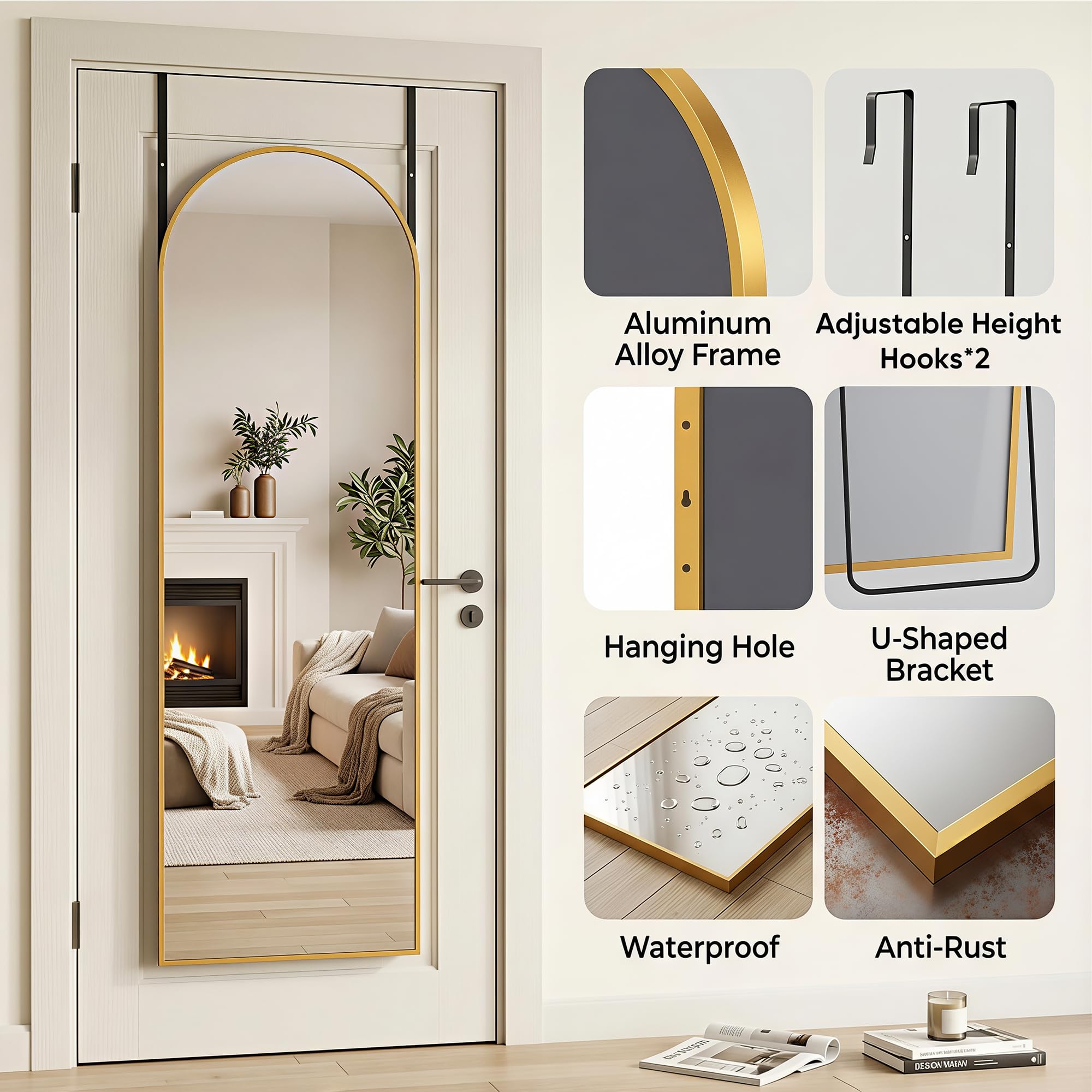Homsion 4-in-2 installation options for versatile placement