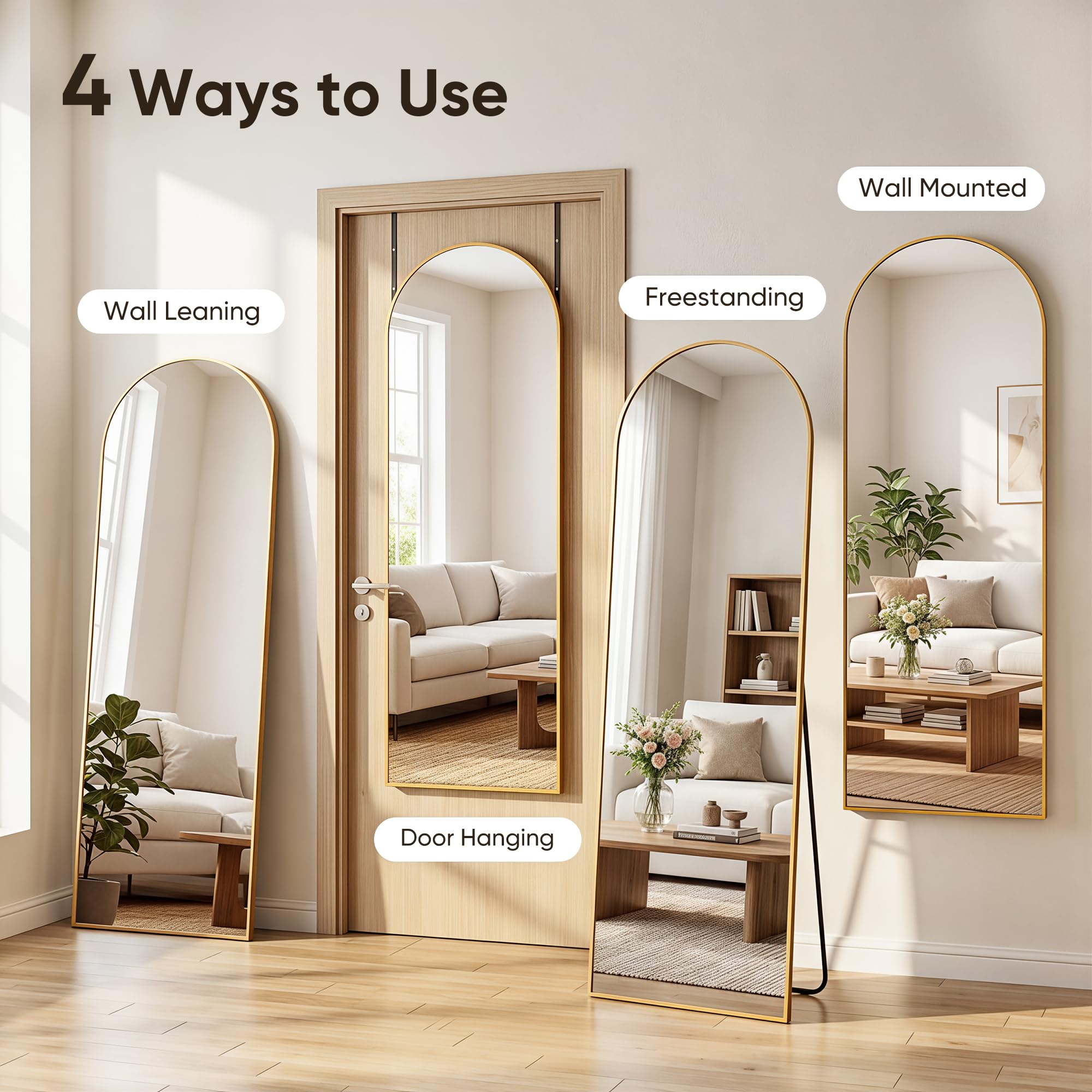 Homsion ultra-thin adjustable door hooks for secure mounting