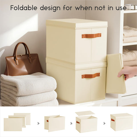 Homsorout bins on a shelf promote quick organization