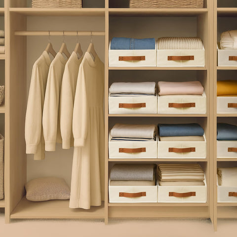 Homsorout collapsible storage bin folded flat for space-saving storage.