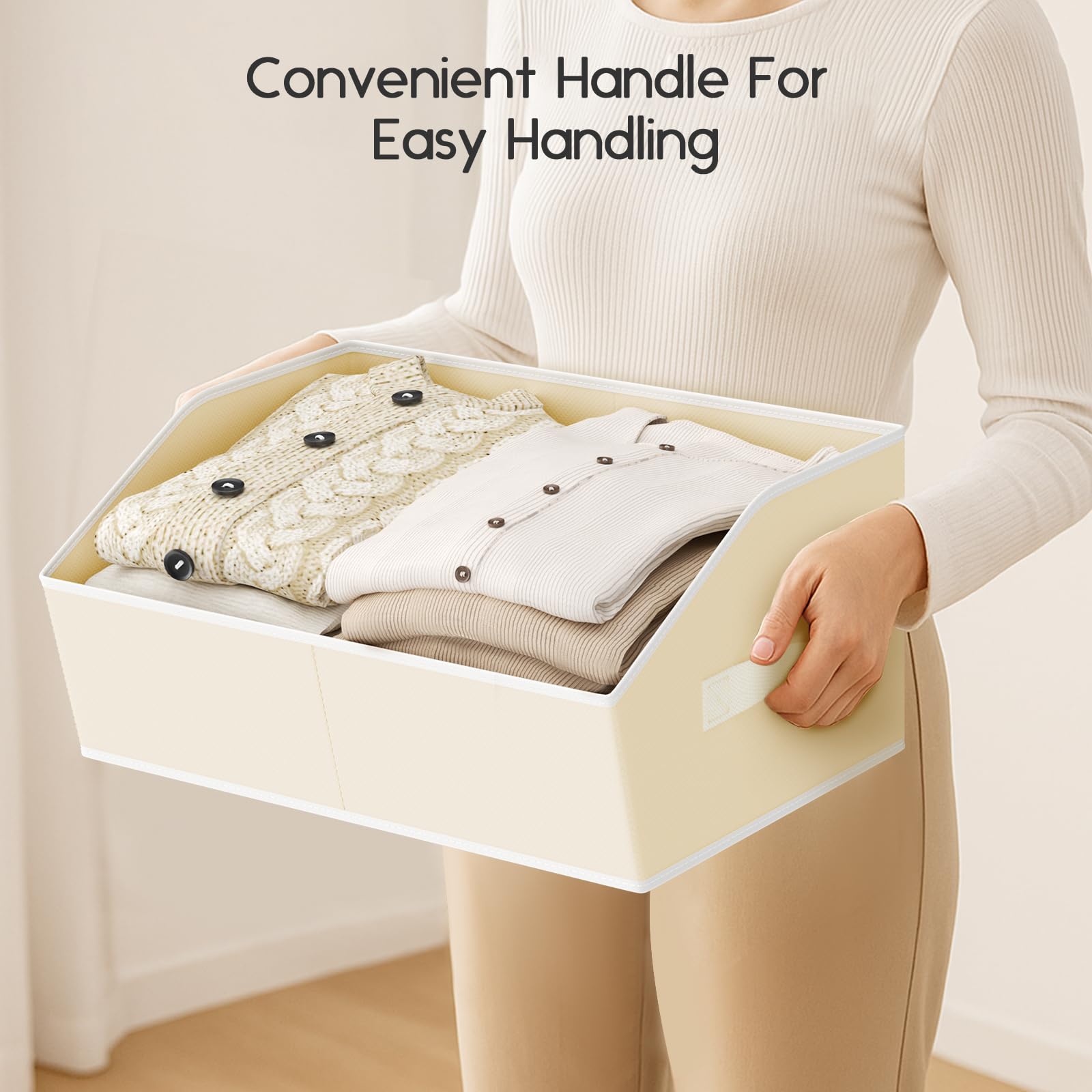 Homsorout convenient two-sided handles for easy transport.