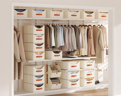 Homsorout curved opening inside view highlights quick item identification and organization.