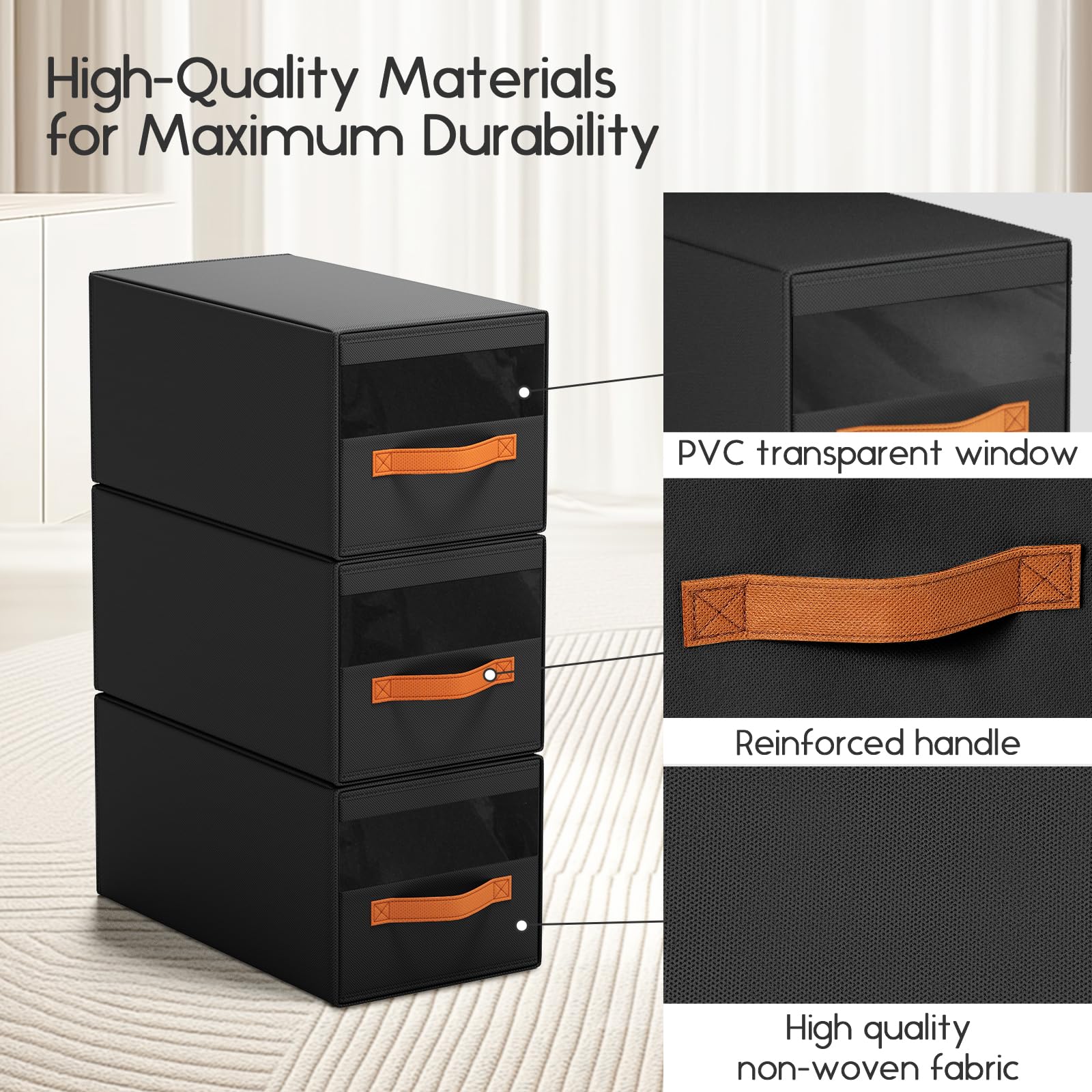 Homsorout hat storage front handle enables drawer access