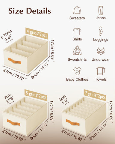 Homsorout full-closet organization covers jeans, sweaters, shirts, and accessories.