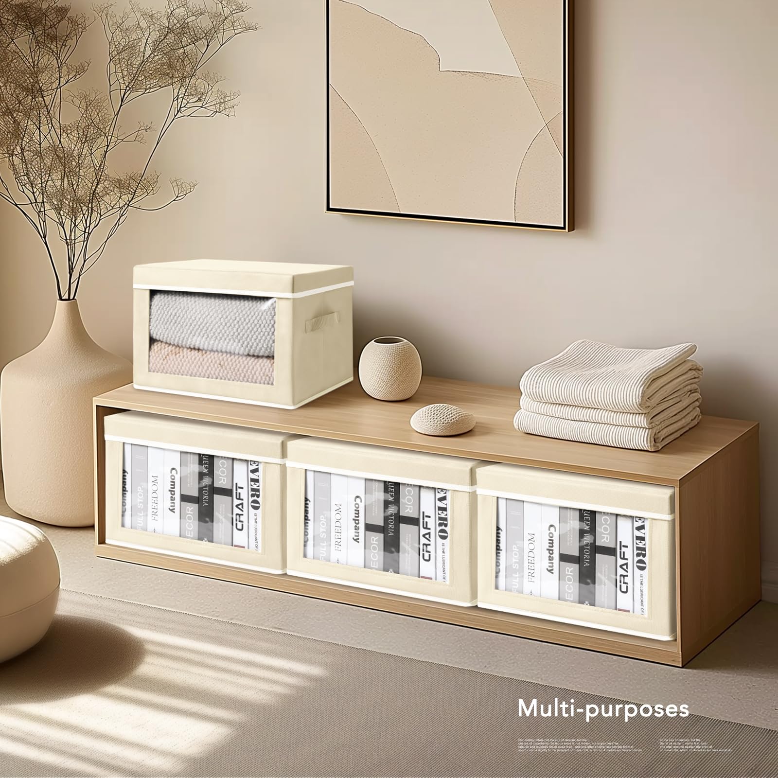 Homsorout ideal for organizing clothes and towels in closets.