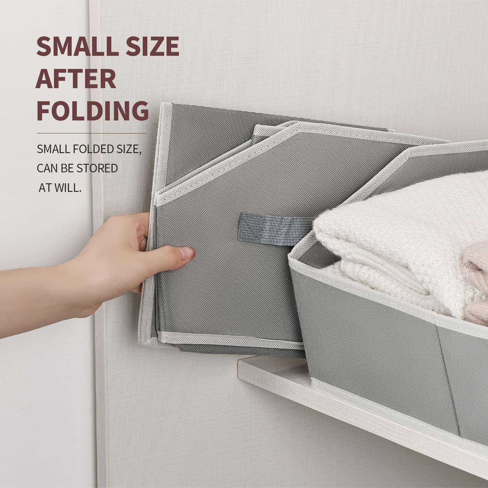 Homsorout bin with handles, easy to carry from shelves