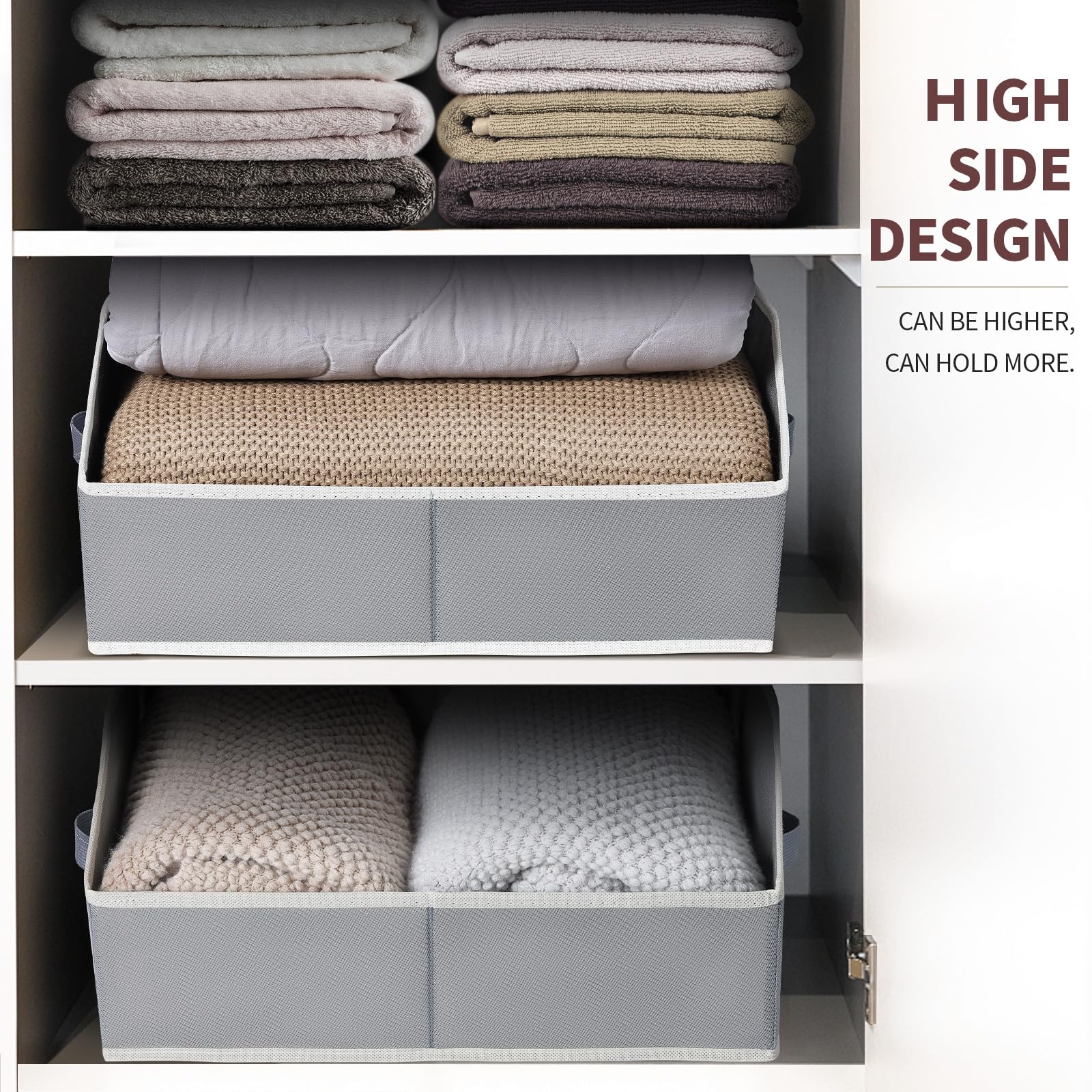 Homsorout bin material close-up, premium non-woven fabric durability