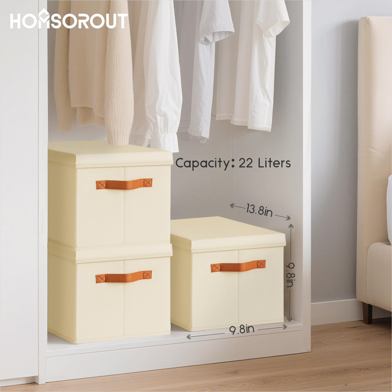 Homsorout PP plastic frame provides sturdy support