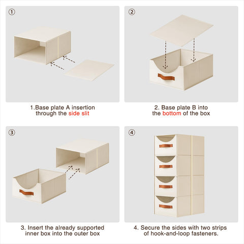 Homsorout pull-out closet drawers with front handle for quick access.