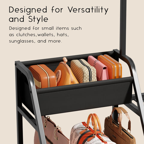 Homsorout Purse Organizer right-open shelf fits varied bag shapes.