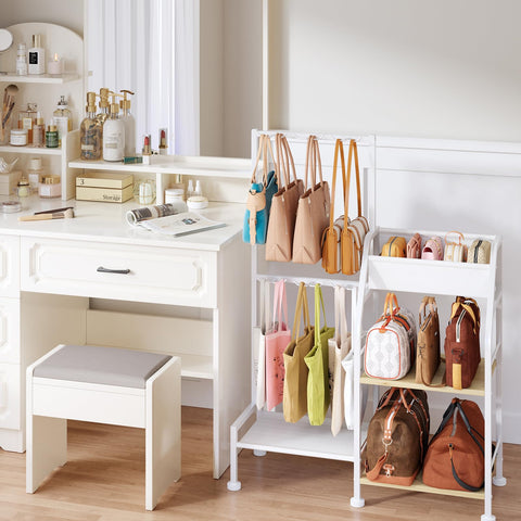 Homsorout white-finish adds a clean, modern look to closets and bedrooms