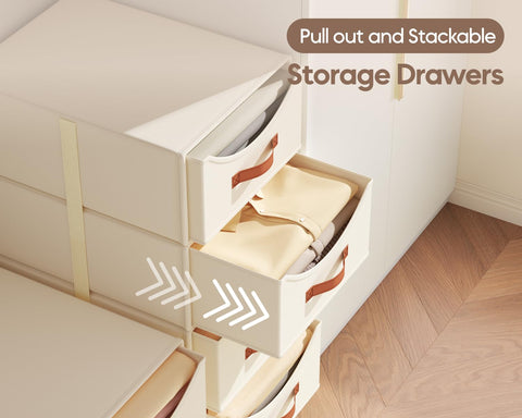 Homsorout stable stackable drawers with reinforced panels stay aligned.