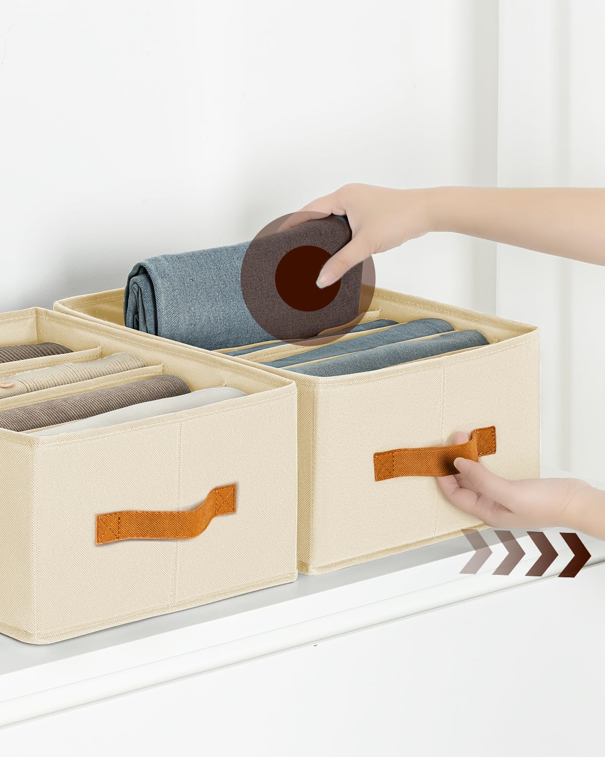 Homsorout thick nonwoven material boosts durability for long-term closet use.
