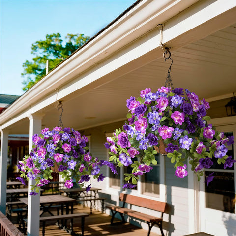 Homsunny versatile artificial flowers for indoor and outdoor use.