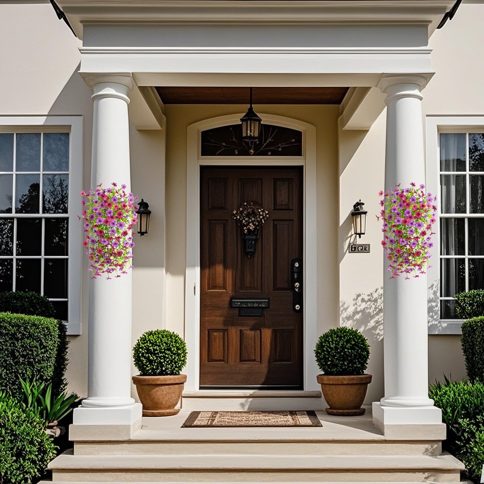 Homsunny no-maintenance outdoor decorations free you from watering.