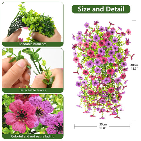 Homsunny porch planter flowers provide fade-resistant beauty through sun and rain.