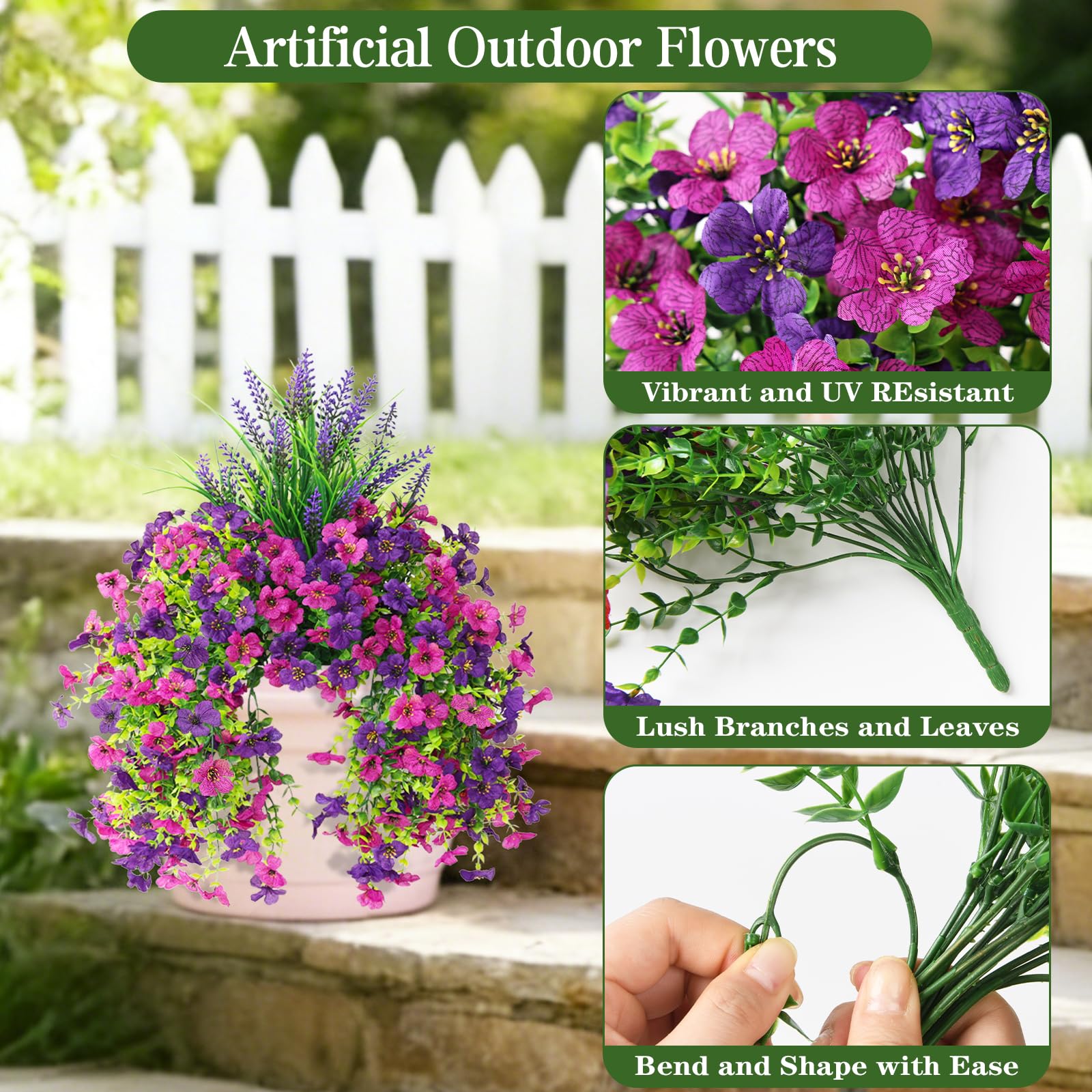 Homsunny lavender hanging stems offer color and low-maintenance charm for patios.