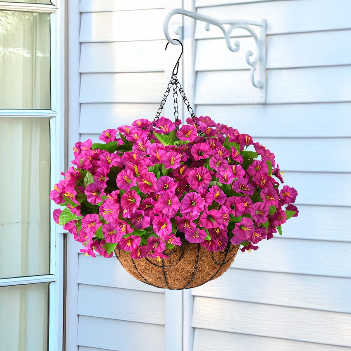 Homsunny balcony petunias: year-round color without real-plant upkeep