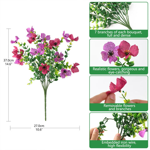 Homsunny bendable wire branches allow flexible arrangement in any pot or garden