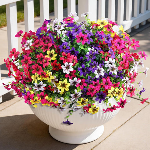 Homsunny daisy bundles brighten outdoor porches with year-round color.