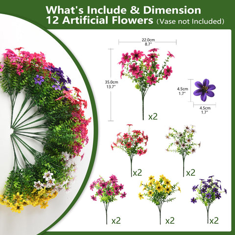 Homsunny flexible stems let you bend and shape arrangements.