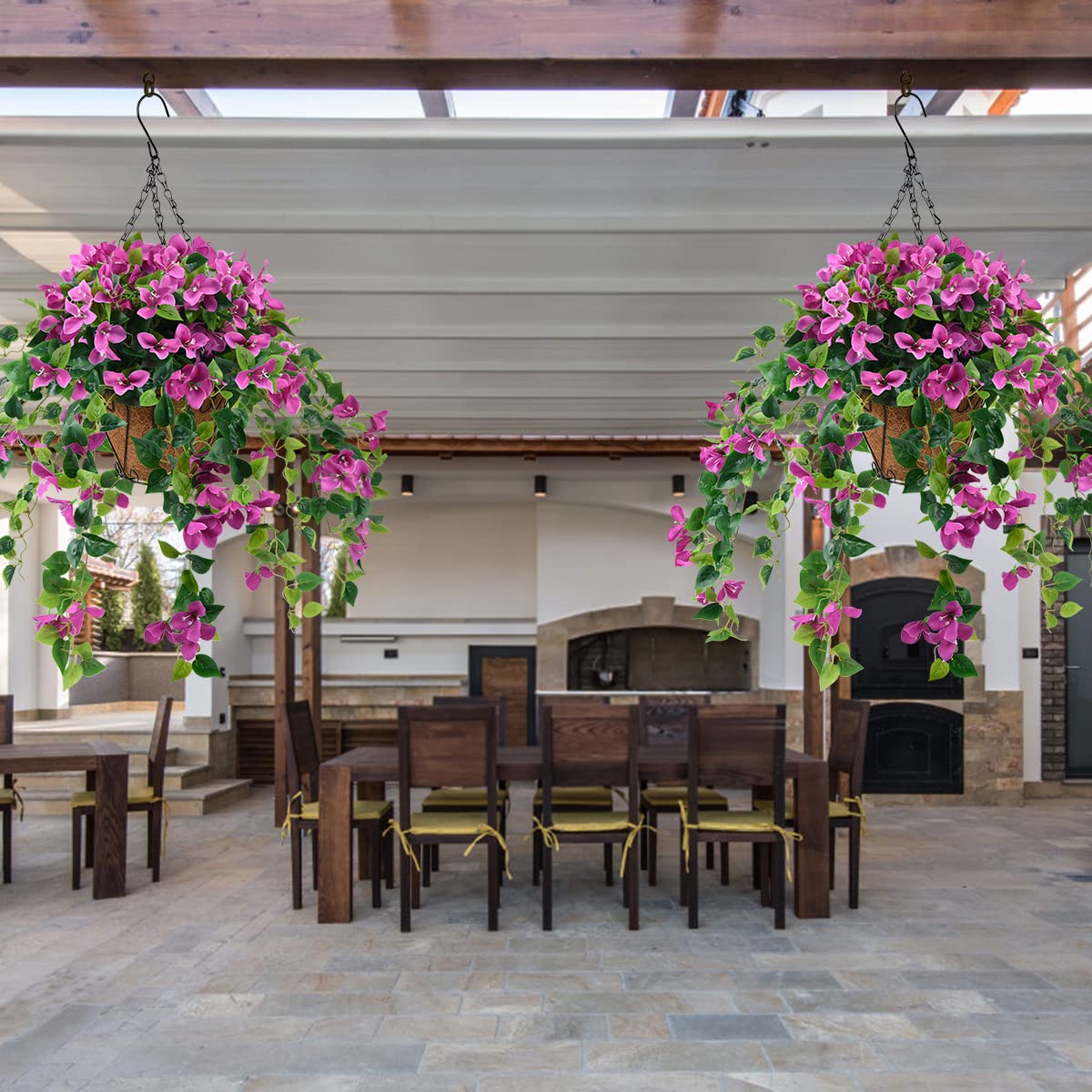 Homsunny four-pack outdoor flowers transform balconies and yards
