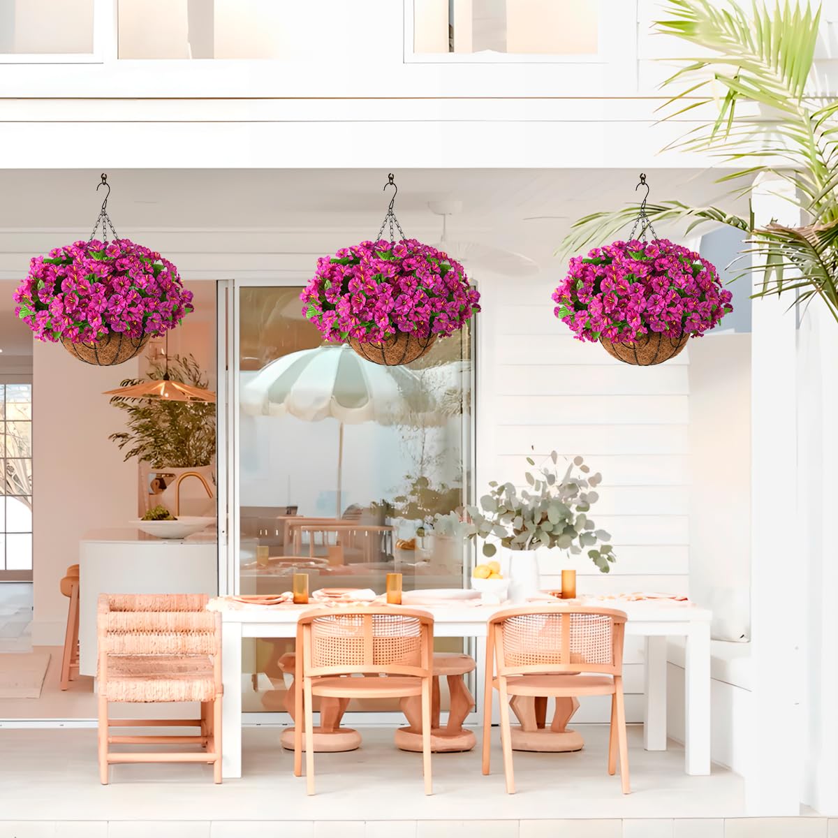 Homsunny front porch basket: weather-ready decor for outdoor spaces