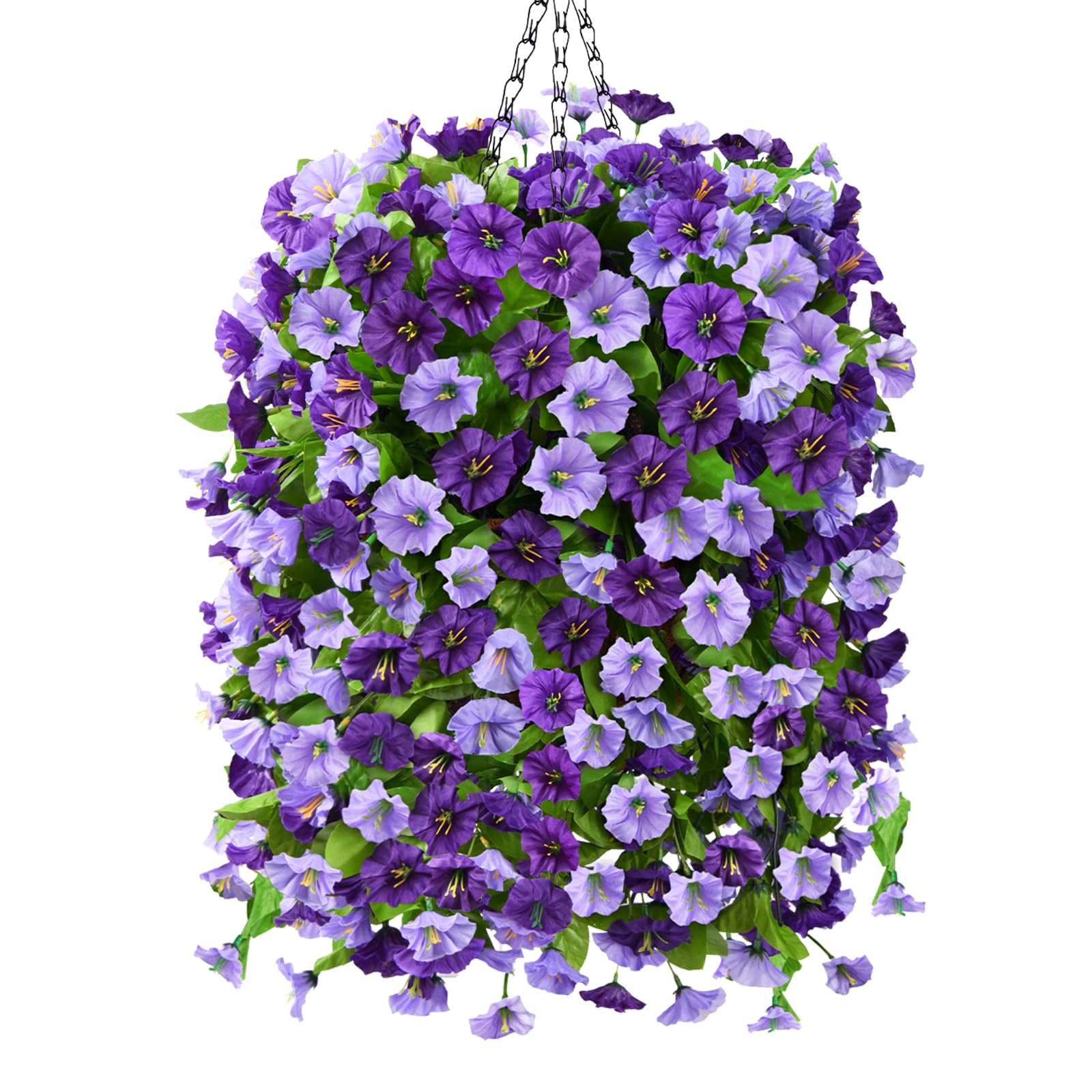 Homsunny morning glory hanging basket purple adds year‑round outdoor color