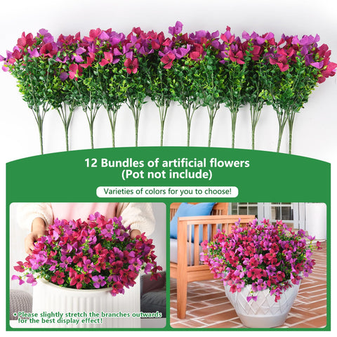 Homsunny UV-resistant artificial flowers stay vibrant without watering