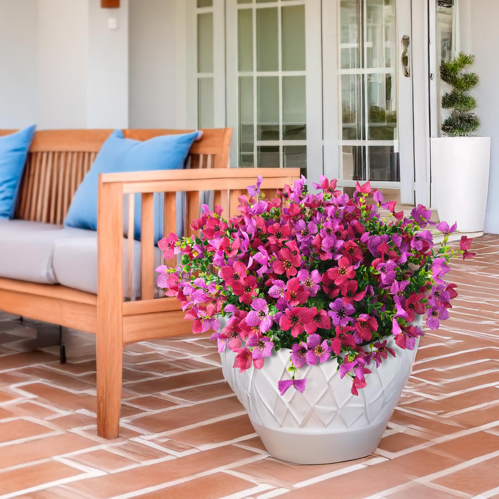 Homsunny outdoor decor for porch and garden adds year-round charm