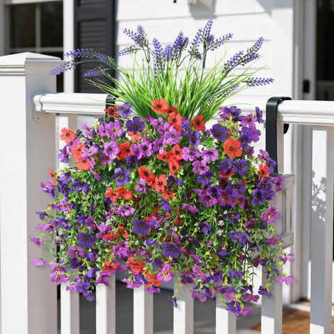 Homsunny UV-resistant silk flowers withstand sunlight for outdoor use