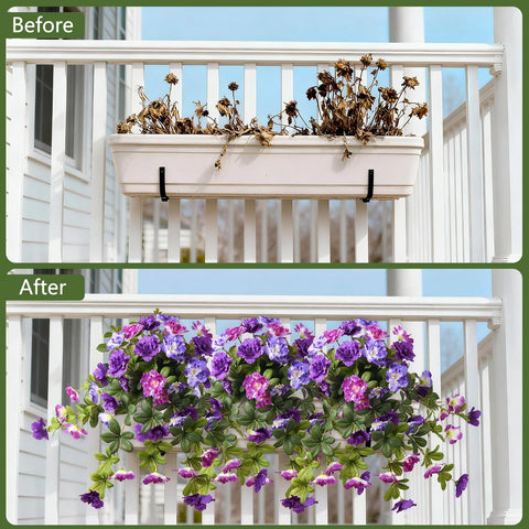 Homsunny UV-resistant silk flowers resist sun and rain for lasting beauty.