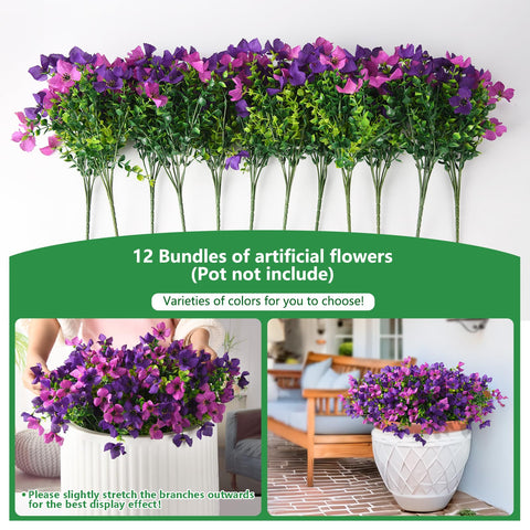 Homsunny UV-resistant silk petals stay bright in outdoor conditions