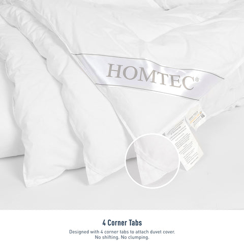 HOMTEC Duvet Insert all-season comfort for year-round use.