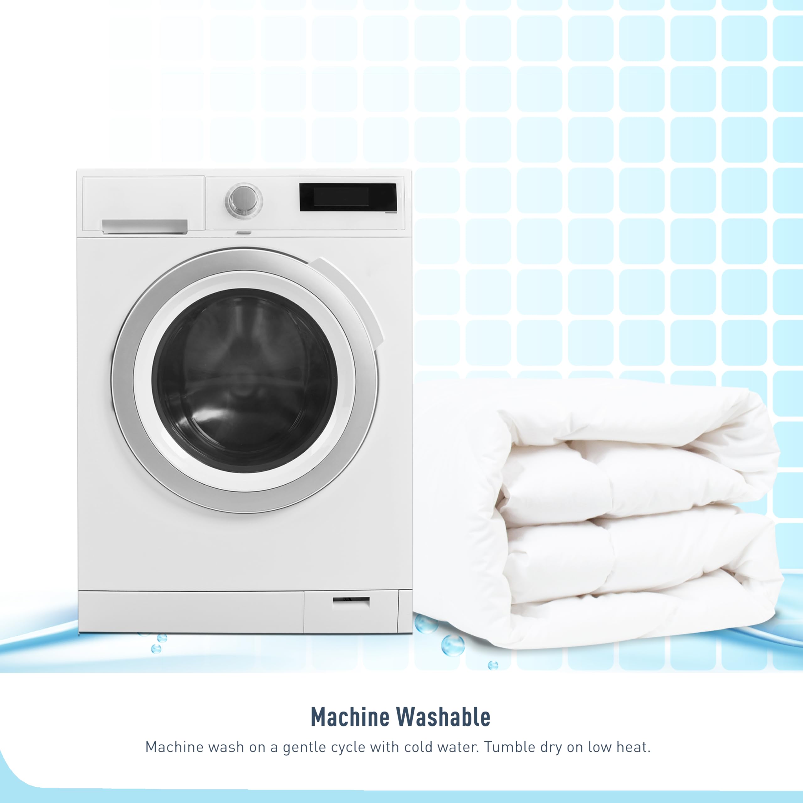HOMTEC Duvet Insert soft lightweight feel for layering.