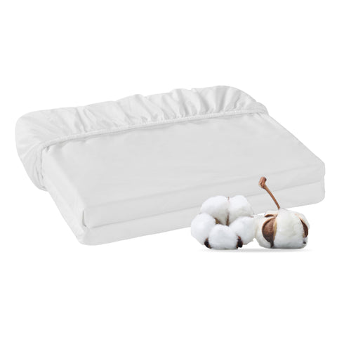 HOMTEC fitted sheet maintains a neat bed with a minimal wrinkle look