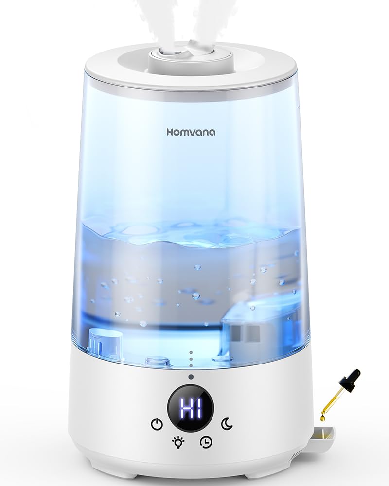Homvana H101 top-fill design for easy refills and clean setup.