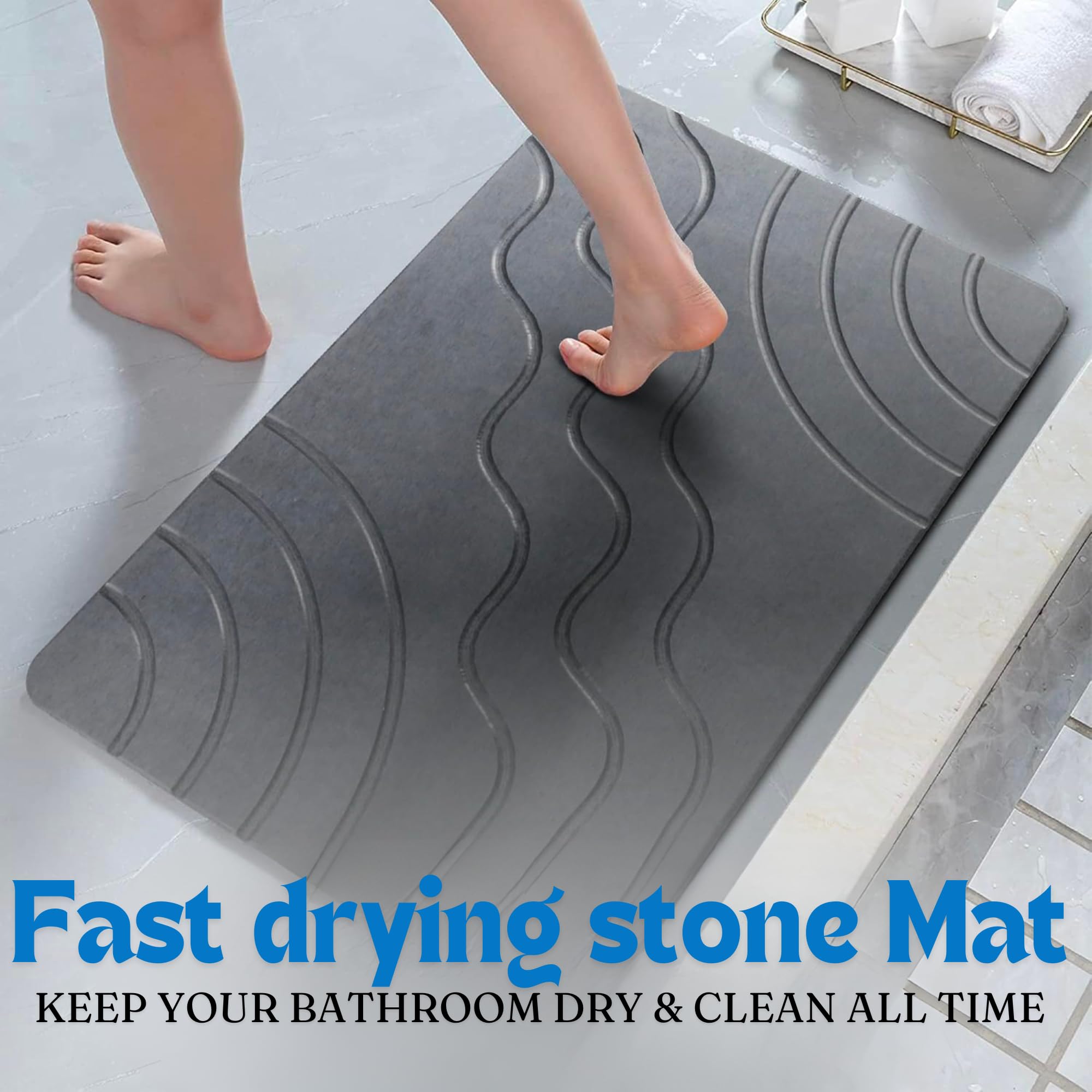 HOMY BLISS non-slip base provides safe footing on wet surfaces for all ages