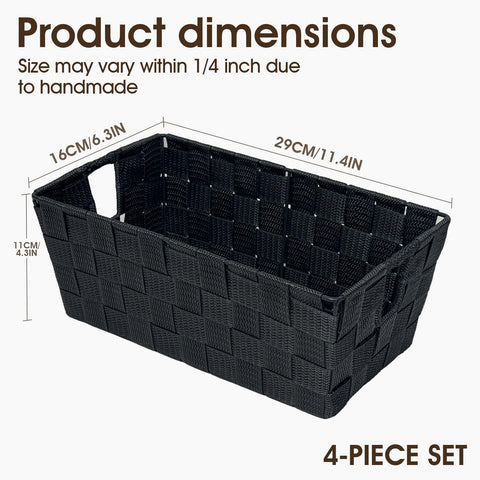 Homyfort built-in handles basket easy to transport across rooms