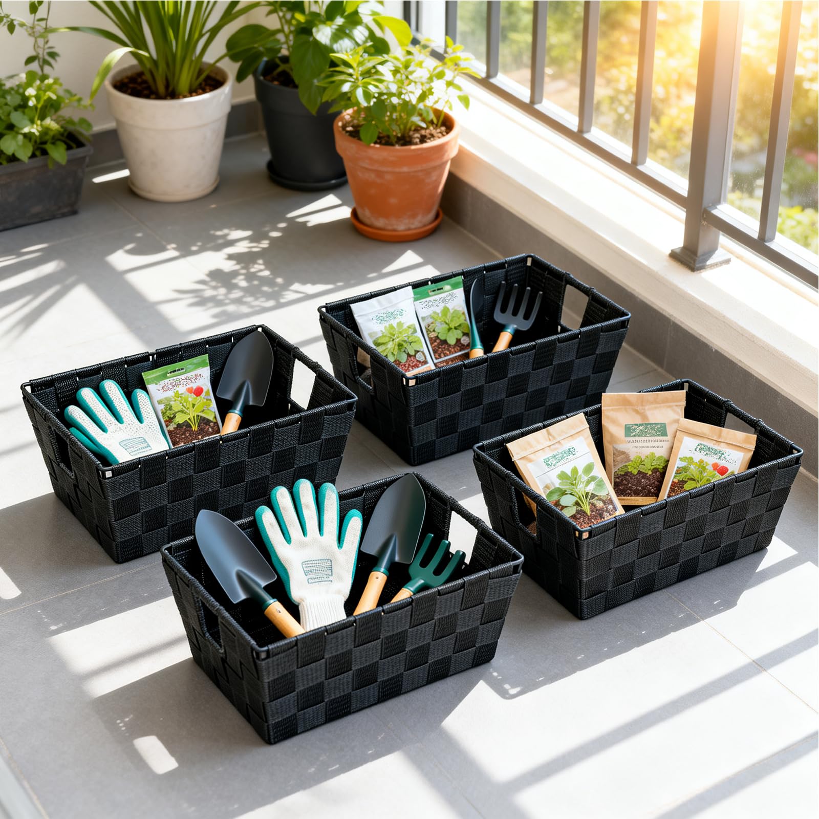 Homyfort toys storage basket helps tidy playroom essentials
