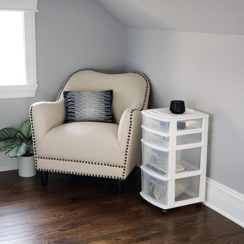 HOMZ Drawer Tower uses eco-friendly materials and durable design.