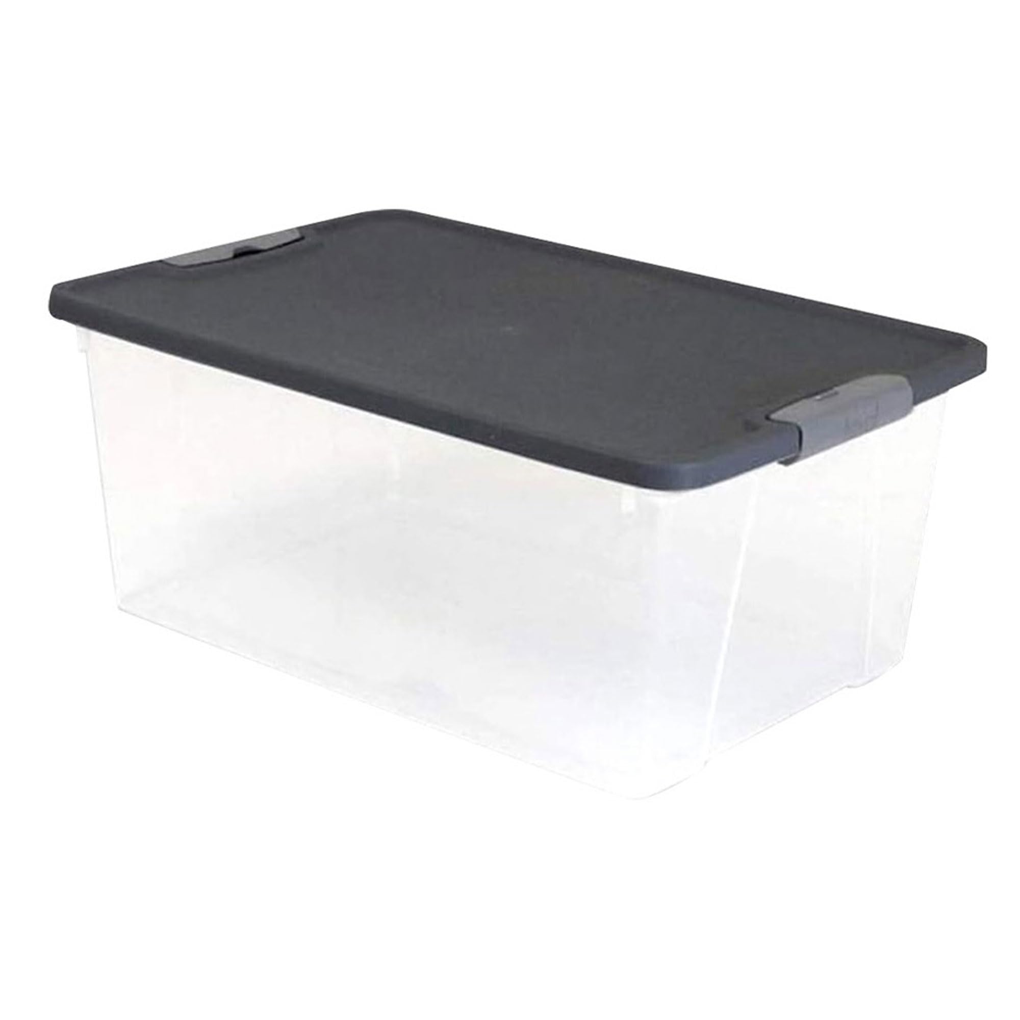 HOMZ office storage bin simplifies desk supplies with clear visibility.