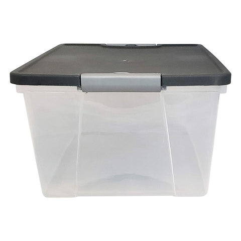 HOMZ recycled-material bin showcases durable construction for daily use.