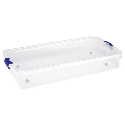 HOMZ two-pack under-bed storage bin for coordinated organization.